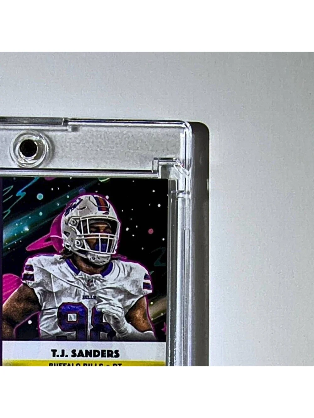 T.J. Sanders Rookie 2025 Topps Chrome Cosmic Nebula NFL #111 Card Buffalo Bills